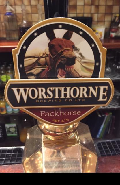 Packhorse 3.7%, Worsthorne Brewery, England