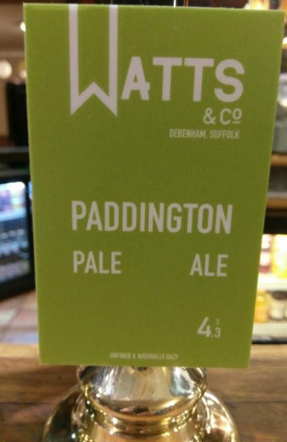 Paddington Pale Ale 4.3%, Watts & Co., England