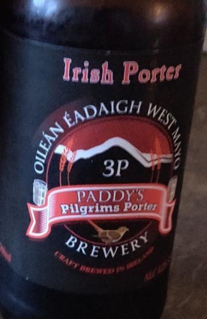 Paddy's Pilgrims Porter 4.2%, West Mayo Brewery, Ireland