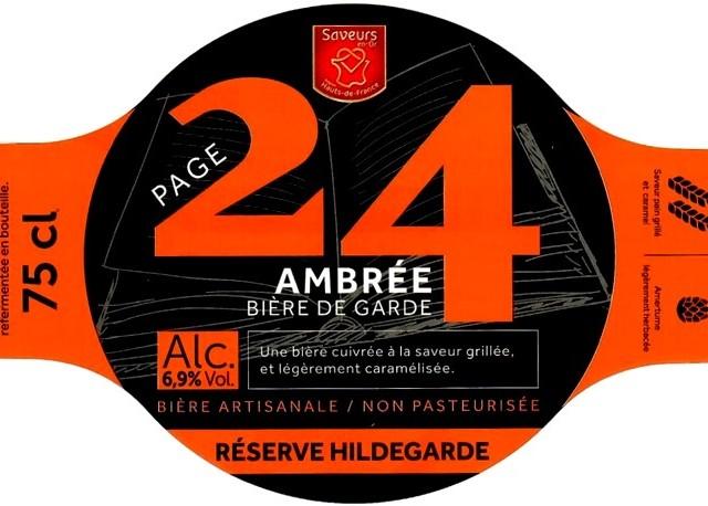 Page 24 Ambrée 6.9%, Brasserie Saint-Germain (Page 24), France