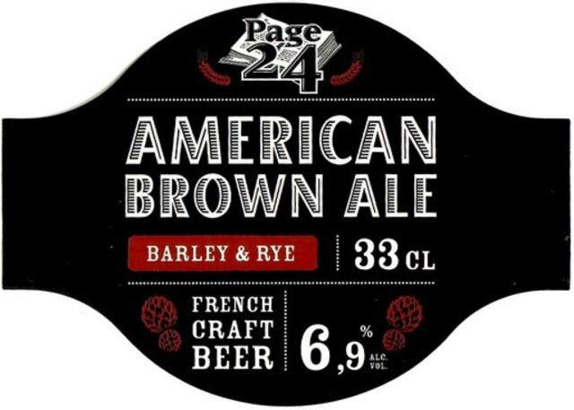 Page 24 American Brown Ale 6.9%, Brasserie Saint-Germain (Page 24), France