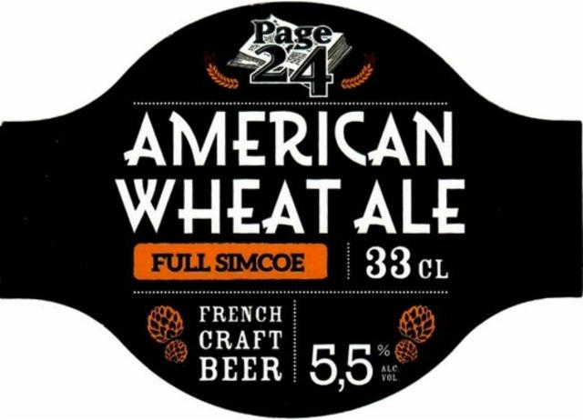 Page 24 American Wheat Ale 5.5%, Brasserie Saint-Germain (Page 24), France