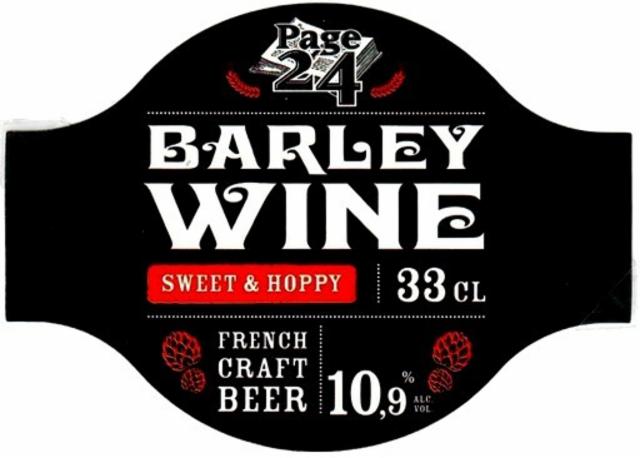 Page 24 Barley Wine 10.9%, Brasserie Saint-Germain (Page 24), France