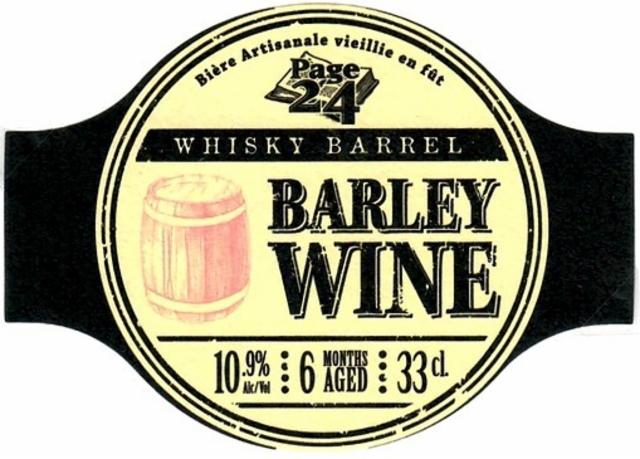 Page 24 Barley Wine Whisky Barrel 10.9%, Brasserie Saint-Germain (Page 24), France