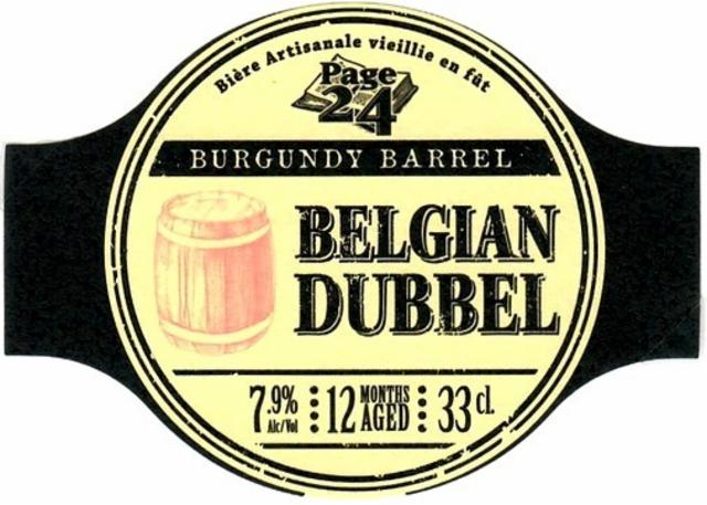 Page 24 Belgian Dubbel Burgundy Barrel 7.9%, Brasserie Saint-Germain (Page 24), France