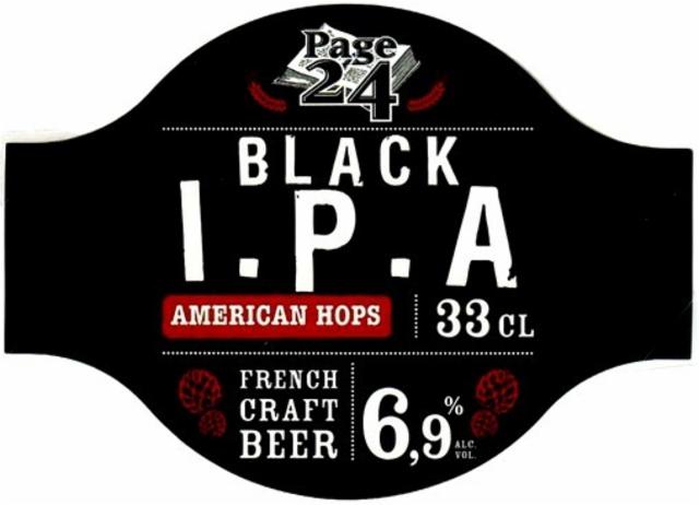 Page 24 Black IPA 6.9%, Brasserie Saint-Germain (Page 24), France