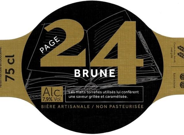Page 24 Brune 7.9%, Brasserie Saint-Germain (Page 24), France