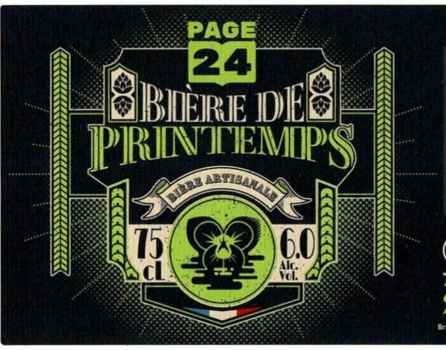 Page 24 De Printemps 6.0%, Brasserie Saint-Germain (Page 24), France
