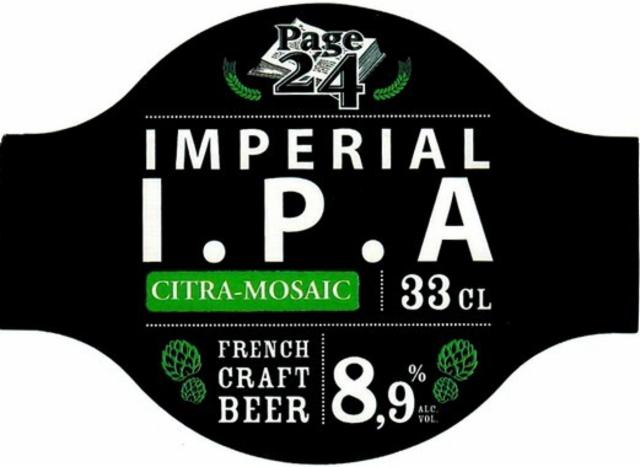 Page 24 Imperial IPA 8.9%, Brasserie Saint-Germain (Page 24), France