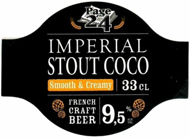 Page 24 Imperial Stout Coco 9.5%, Brasserie Saint-Germain (Page 24), France