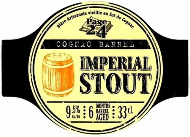 Page 24 Imperial Stout Cognac Barrel 9.5%, Brasserie Saint-Germain (Page 24), France