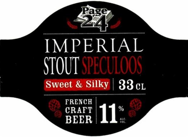Page 24 Imperial Stout Speculoos 11.0%, Brasserie Saint-Germain (Page 24), France