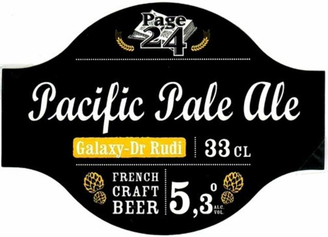 Page 24 Pacific Pale Ale Galaxy-Dr Rudi 5.3%, Brasserie Saint-Germain (Page 24), France
