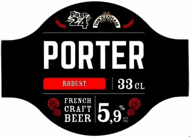 Page 24 Porter 5.9%, Brasserie Saint-Germain (Page 24), France