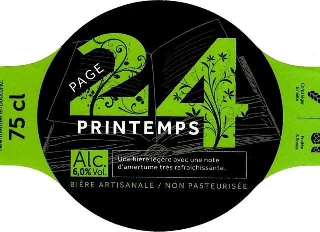 Page 24 Printemps 6.0%, Brasserie Saint-Germain (Page 24), France