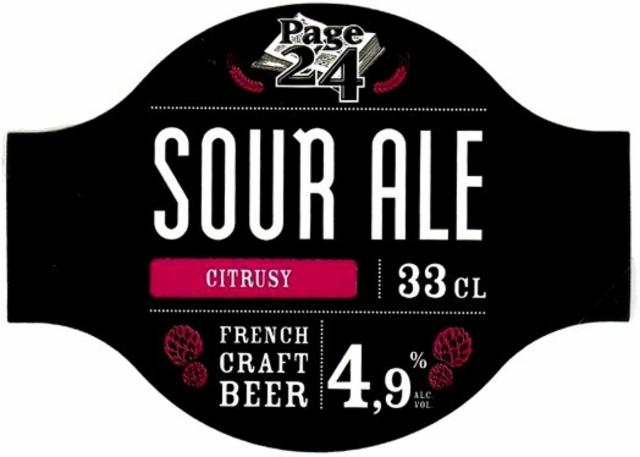 Page 24 Sour Ale Citrusy 4.9%, Brasserie Saint-Germain (Page 24), France
