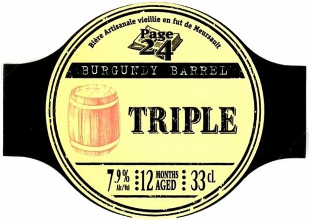 Page 24 Triple Burgundy Barrel 7.9%, Brasserie Saint-Germain (Page 24), France