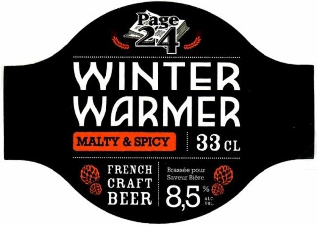 Page 24 Winter Warmer 8.5%, Brasserie Saint-Germain (Page 24), France