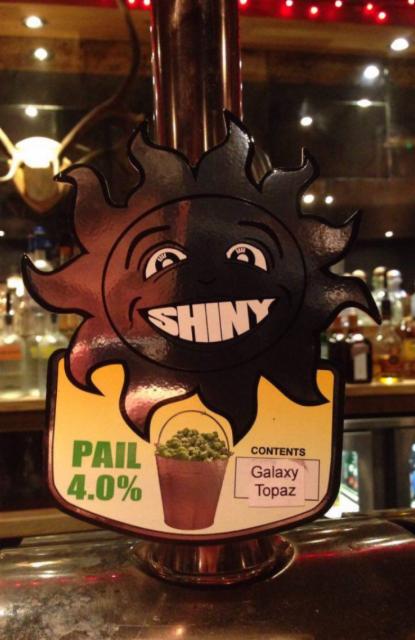 Pail: Galaxy Topaz 4.0%, Shiny Brewing, England