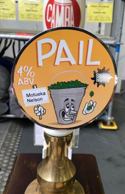 Pail: Motueka Nelson 4.0%, Shiny Brewing, England