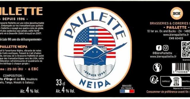 Paillette NEIPA, Brasserie Et Cidrerie De Milly (BCM)
