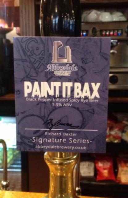 Paint It Bax 5.5%, Abbeydale Brewery, England