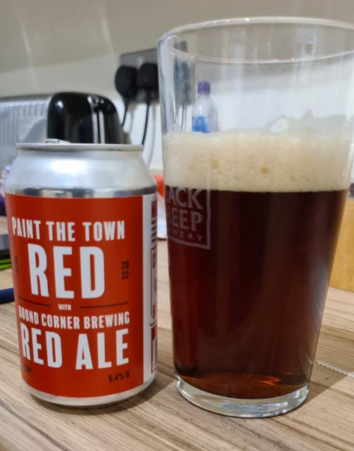 Paint the town red 5.4%, Round Corner Brewing, England