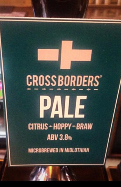 Pale 3.8%, Cross Borders Brewing Company, Scotland