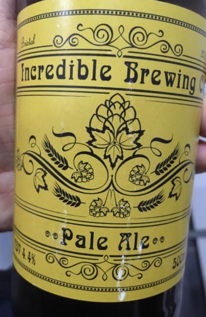 Incredible Pale Ale 4.4%, The Incredible Brewing Co., England