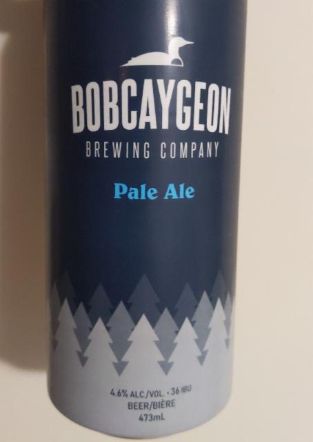 Pale Ale 4.6%, Bobcaygeon Brewing Company, Canada