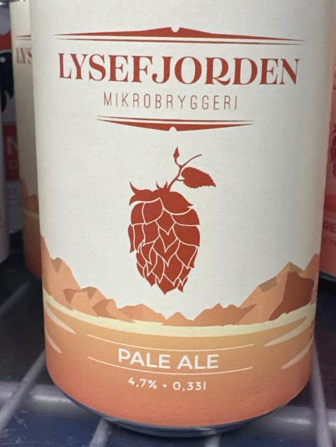 Pale Ale 4.7%, Lysefjordens Mikrobryggeri, Norway