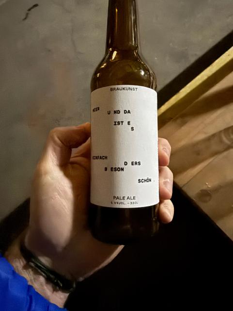 Pale Ale 5.0%, Braukunst Bern, Switzerland