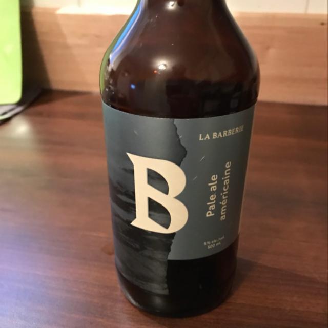 Pale ale americaine 5.0%, La Barberie, Canada