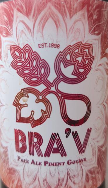 Pale Ale Piment Goyave 5.8%, La Brasserie Du Vignoble (Bra'V), France