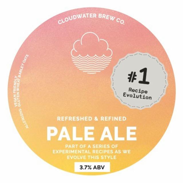 Pale Ale Recipe Evolution #1 3.7%, Cloudwater Brew Co., England