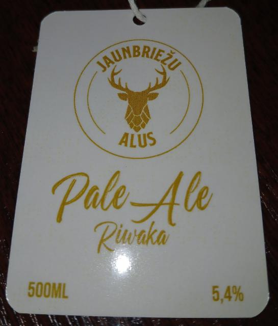 Pale Ale Riwaka, Jaunbriežu alus