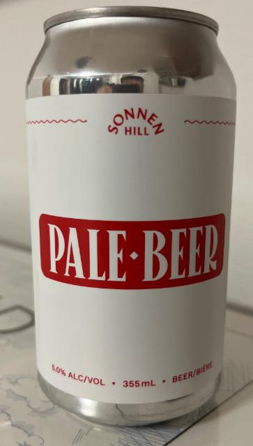 Pale Beer 5.0%, Sonnen Hill Brewing, Canada