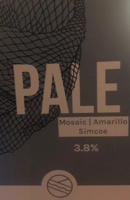 Pale: Mosaic/Amarillo/Simcoe 3.8%, Pomona Island Brew Co, England