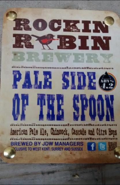 Pale Side Of The Spoon 4.2%, Rockin Robin Brewery, England