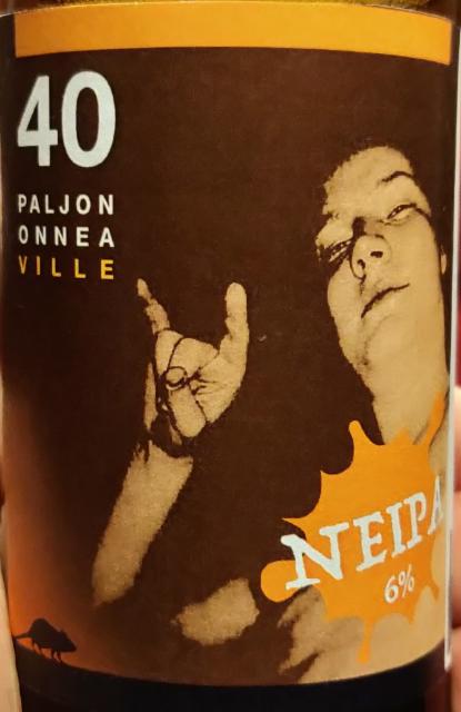 Paljon Onnea Ville 40 NEIPA 6.0%, Valamis, Finland