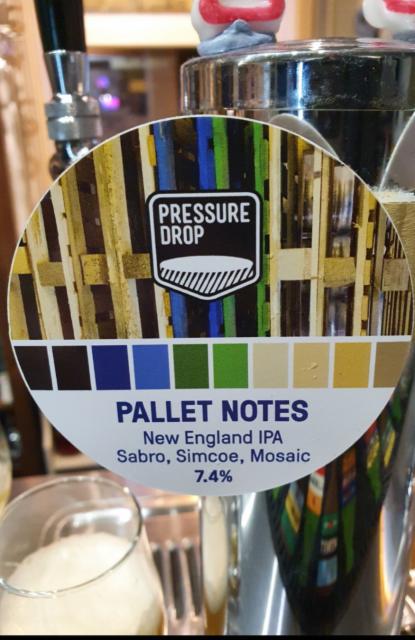 Pallet Notes 7.4%, Pressure Drop Brewing (UK), England
