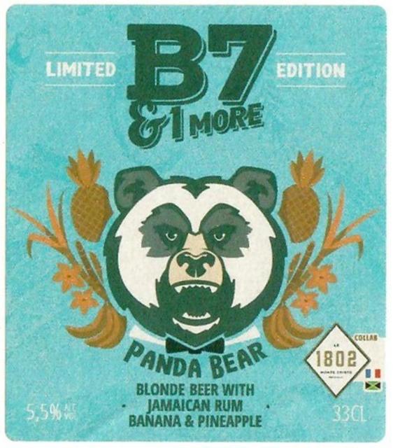 Panda Bear (Jamaican Rhum, Banana & Pineaple) 5.5%, B7 & 1 More, France