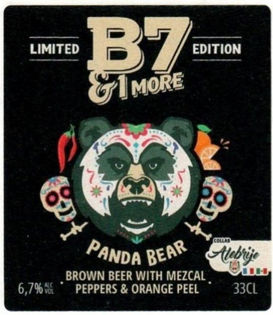 Panda Bear (Mezcal, Peppers & Orange Peel) 6.7%, B7 & 1 More, France