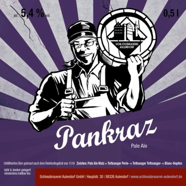 Pankraz 5.4%, Schlossbrauerei Aulendorf, Germany