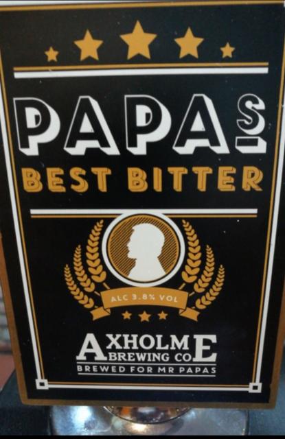 Papa's Best Bitter 3.8%, Axholme Brewing Co., England