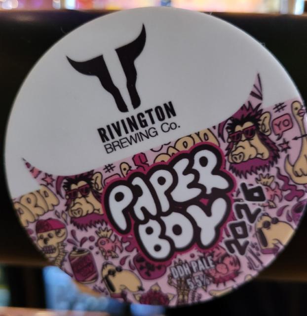 Paper Boy 5.5%, Rivington Brewing Co., England