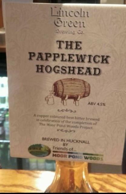 Papplewick Hogshead 4.5%, Lincoln Green Brewing, England
