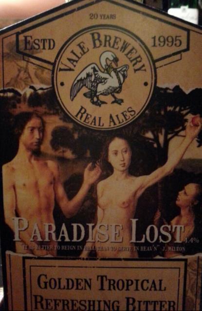 Paradise Lost 4.4%, Vale Brewery, England