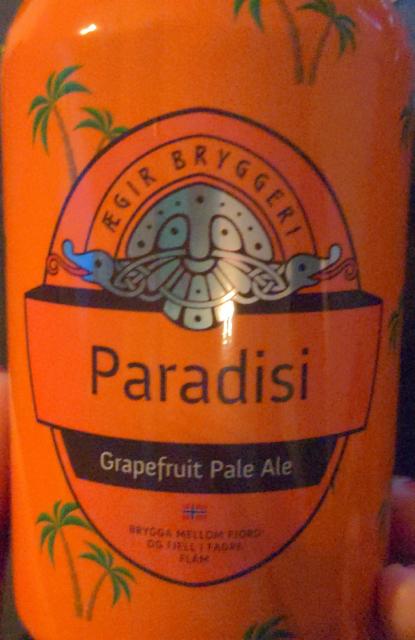 Paradisi grapefruit pale ale 4.7%, Ægir Bryggeri, Norway