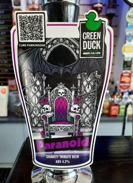 Paranoid 4.2%, Green Duck Beer Co., England